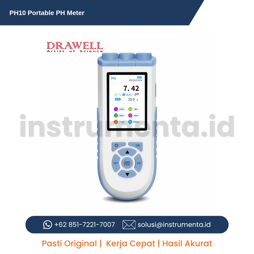 Jual PH10 Portable PH Meter Distributor Resmi Alat Ukur pH Portabel Presisi Ready Stock